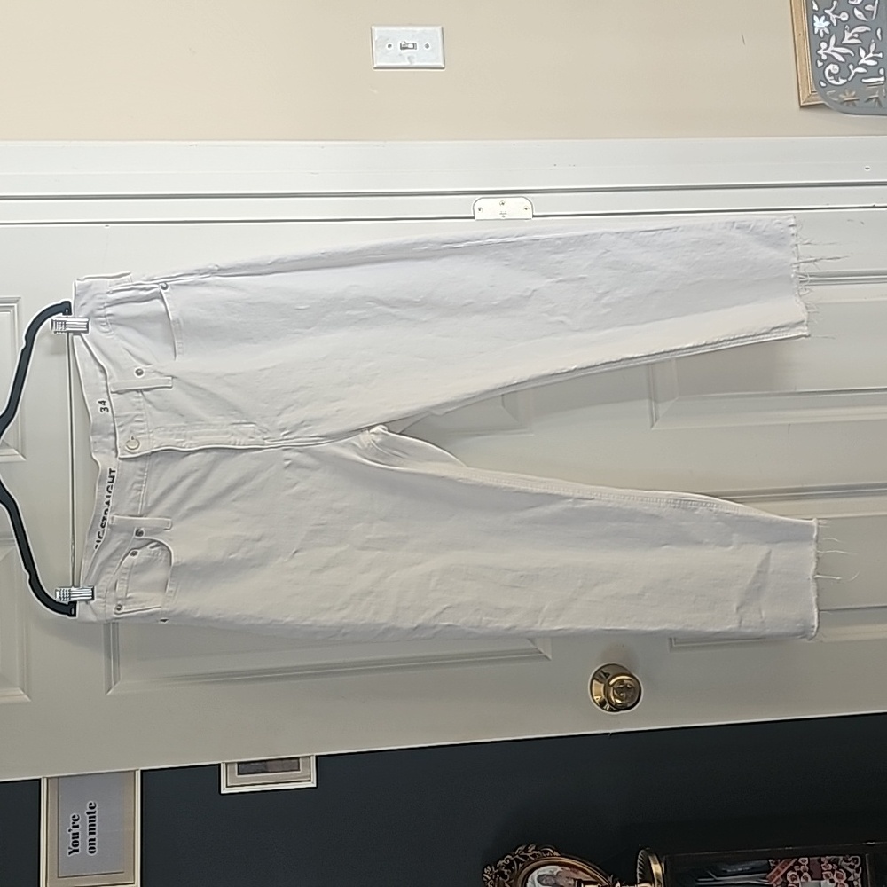 J. Crew Classic Straight White Denim